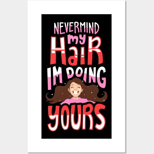 Funny Hair Stylist Gift Wall Art by Design Seventytwo